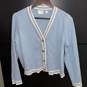 Cyrus Blue and White Sweater
